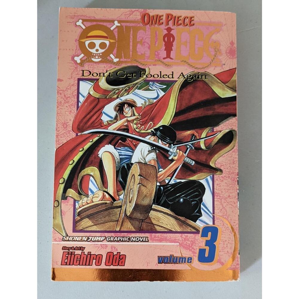 One Piece Vol 3 Foil Dont Get Fooled Again 2004 Shonen Jump Graphic Novel -AJT24